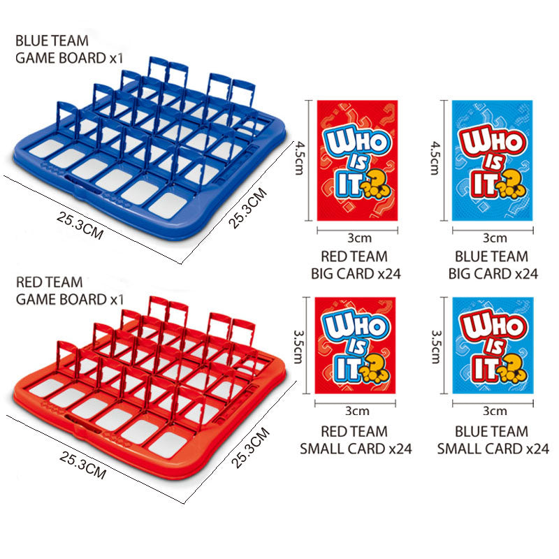 TPRUNS Guessing Board Game for Kids Ages 3 and Up – Who is It? – Two-Player Logic Deduction Game to Boost Cognitive Skills, Family Fun – Travel Friendly Educational Toy