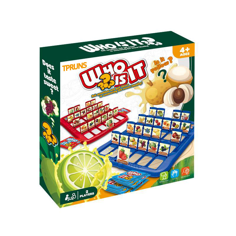 TPRUNS Guessing Board Game for Kids Ages 3 and Up – Who is It? – Two-Player Logic Deduction Game to Boost Cognitive Skills, Family Fun – Travel Friendly Educational Toy