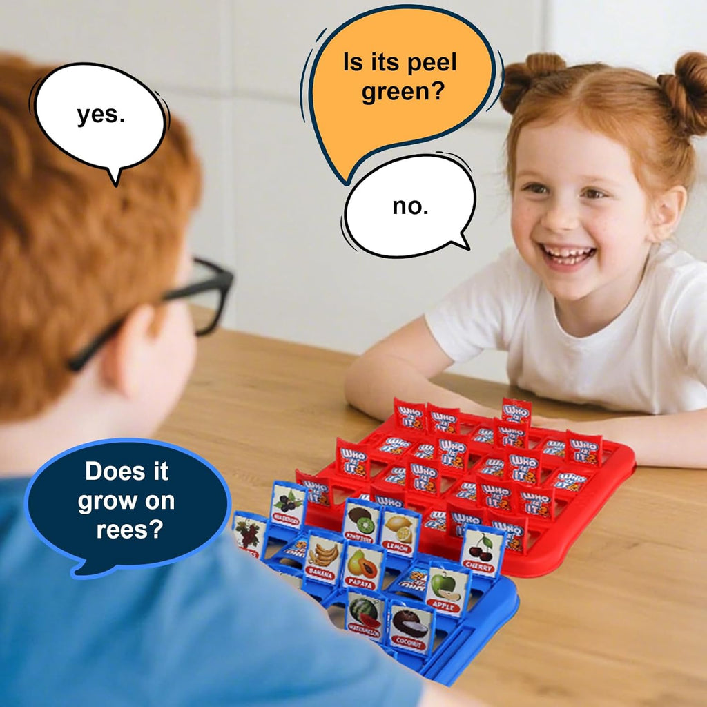 TPRUNS Guessing Board Game for Kids Ages 3 and Up – Who is It? – Two-Player Logic Deduction Game to Boost Cognitive Skills, Family Fun – Travel Friendly Educational Toy